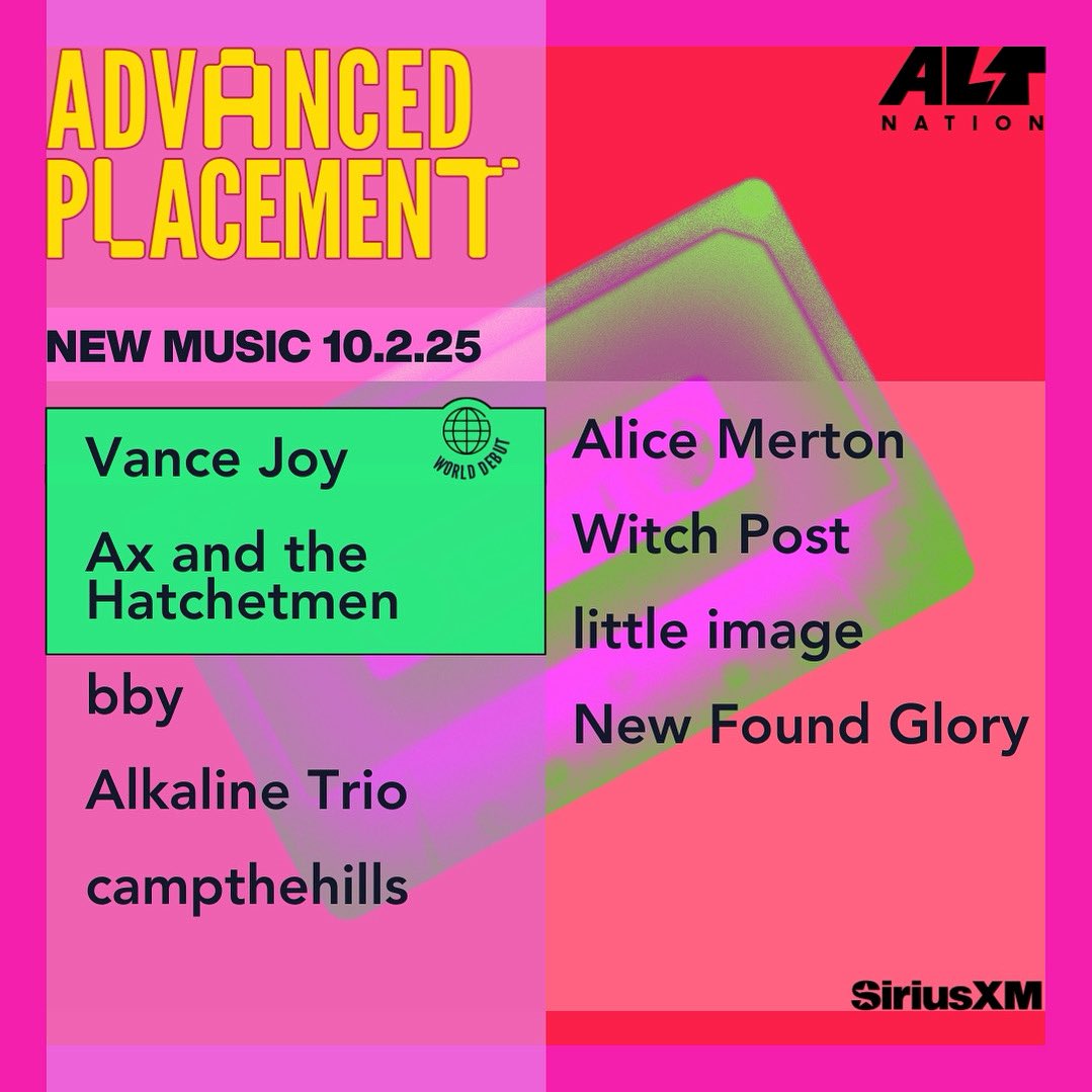If you skipped yesterday’s Advanced Placement with <a href="/altregan/">regan</a> - this is what you missed out on! Catch up now or anytime on the SiriusXM app!

sxm.app.link/AdvancedPlacem…