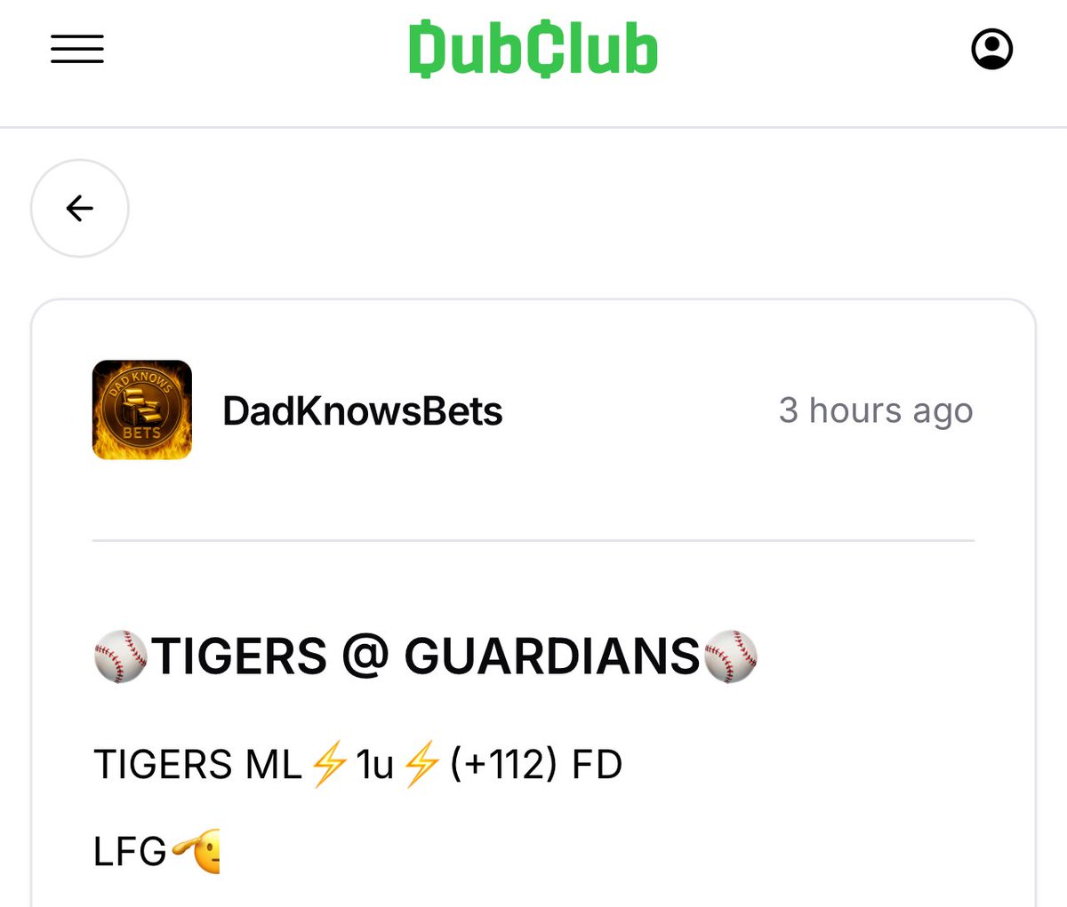 TheLineFather's tweet photo. 🎟️VIP CASH THOSE TICKETS🎟️
TIGERS ML✅
We love a great PLUS money read📖💰
#DADKNOWS
DubClub. LFG🫡💰✅💰✅💰✅
#GamblingX https://t.co/28rSPrhv3F