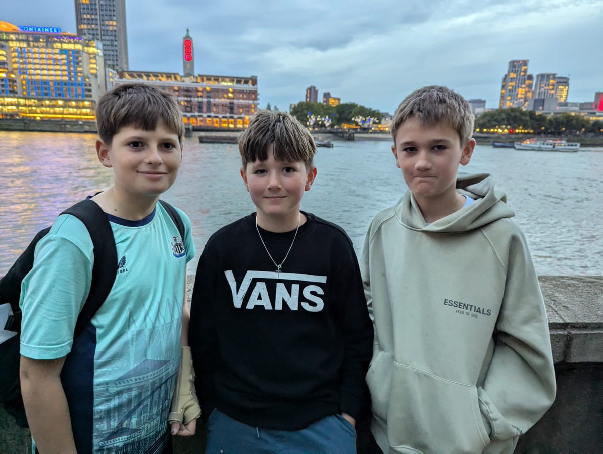 Mrs Jackson’s group earlier on the way to the theatre 🎭