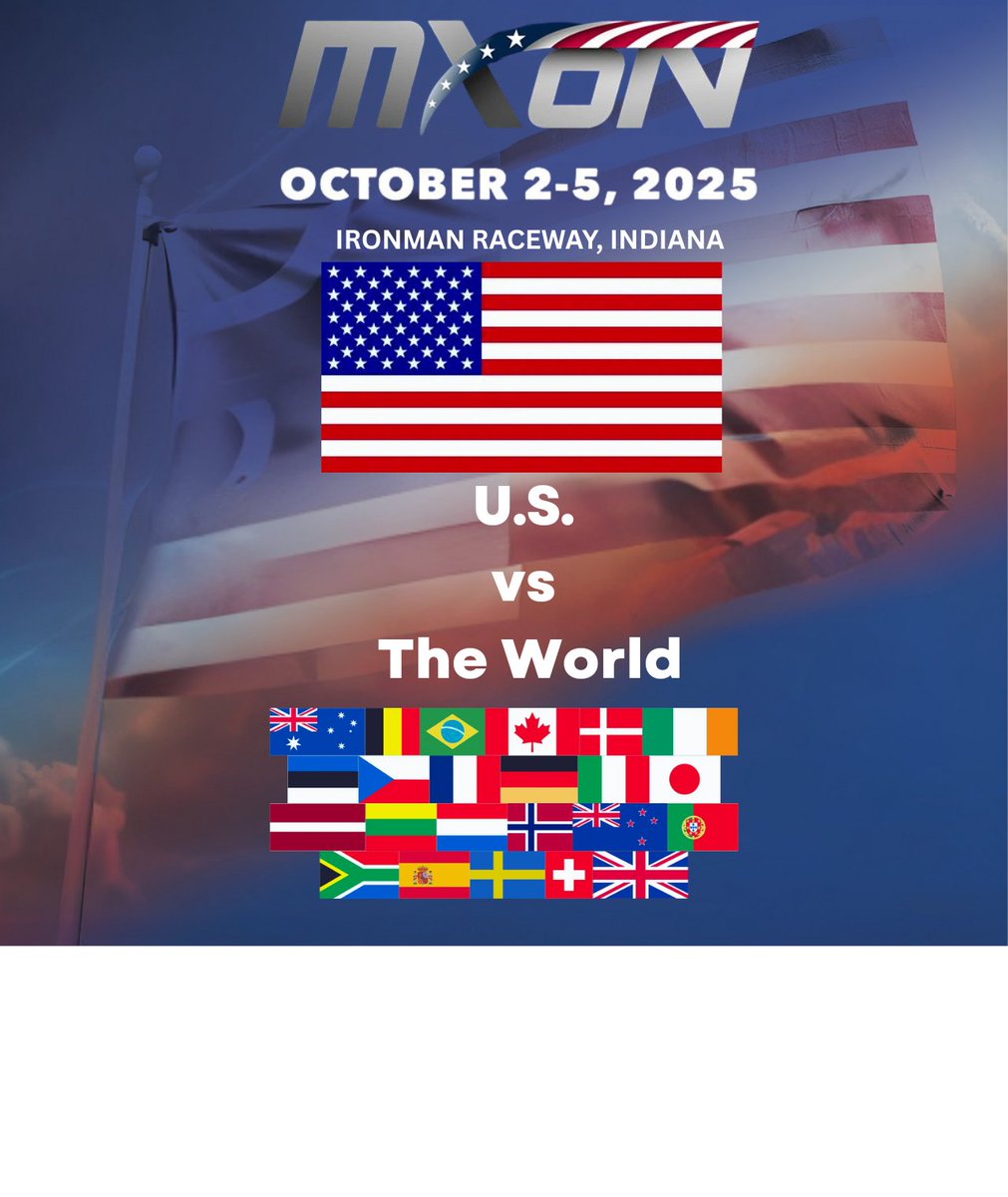 STOMPGRIP's tweet image. 🏁 The world’s biggest motocross race hits U.S. soil!

MXoN 2025 debuts at Ironman Raceway, IN.

🏆 Australia returns as defending champs after their 2024 win.

The Olympics of motocross—who’s your pick to take it this year? 🏆

#MXoN2025 #Stompgrip #TractionInAction