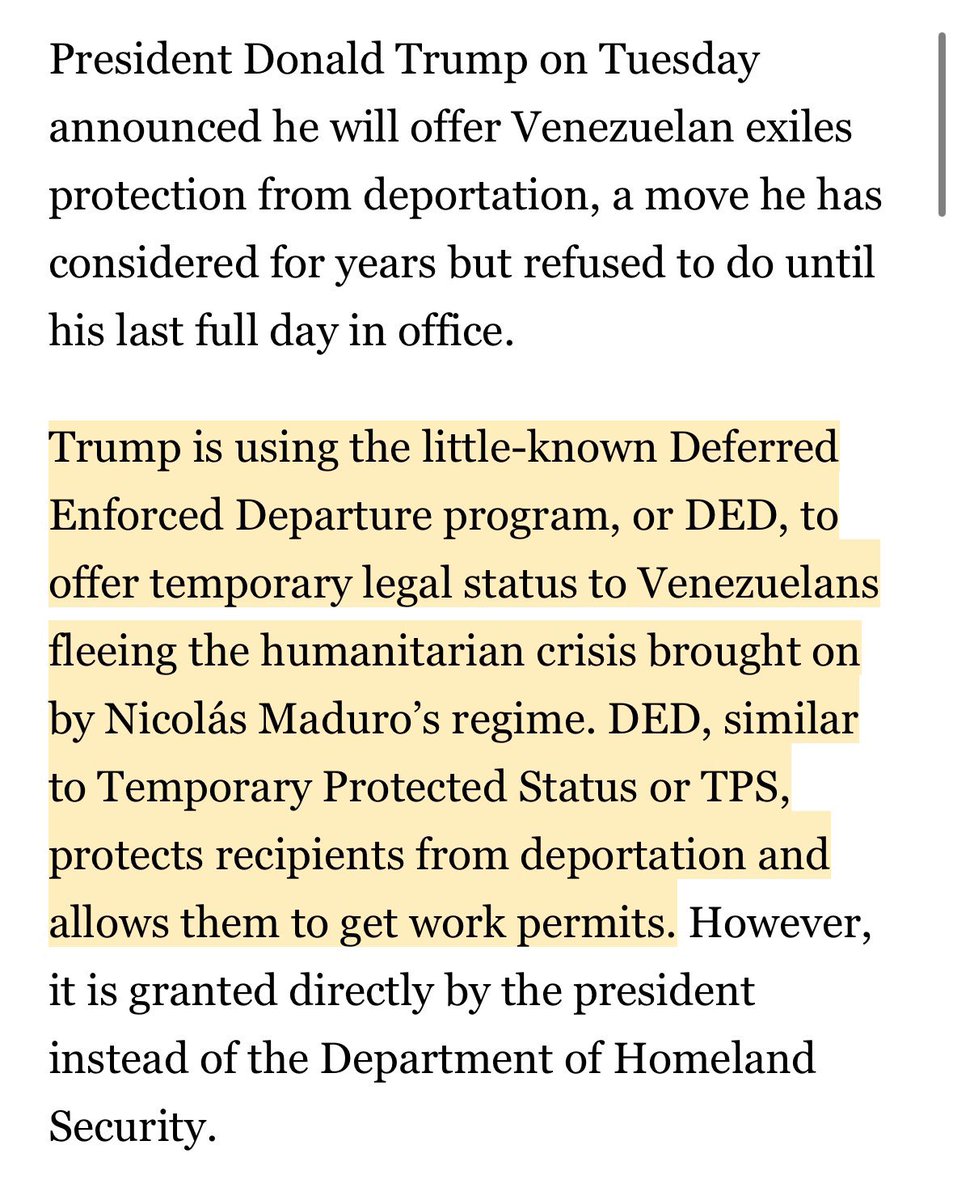 Americaonly9's tweet image. Stfu you lying jew. Why did Trump grant TPS to Venezuelan’s on his last day of office then?