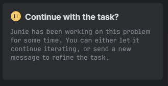 darkshadowx07's tweet photo. @jetbrains Is there a problem with Junie? No matter if the task is simple or complex it will say: https://t.co/tYx8qvJdSY