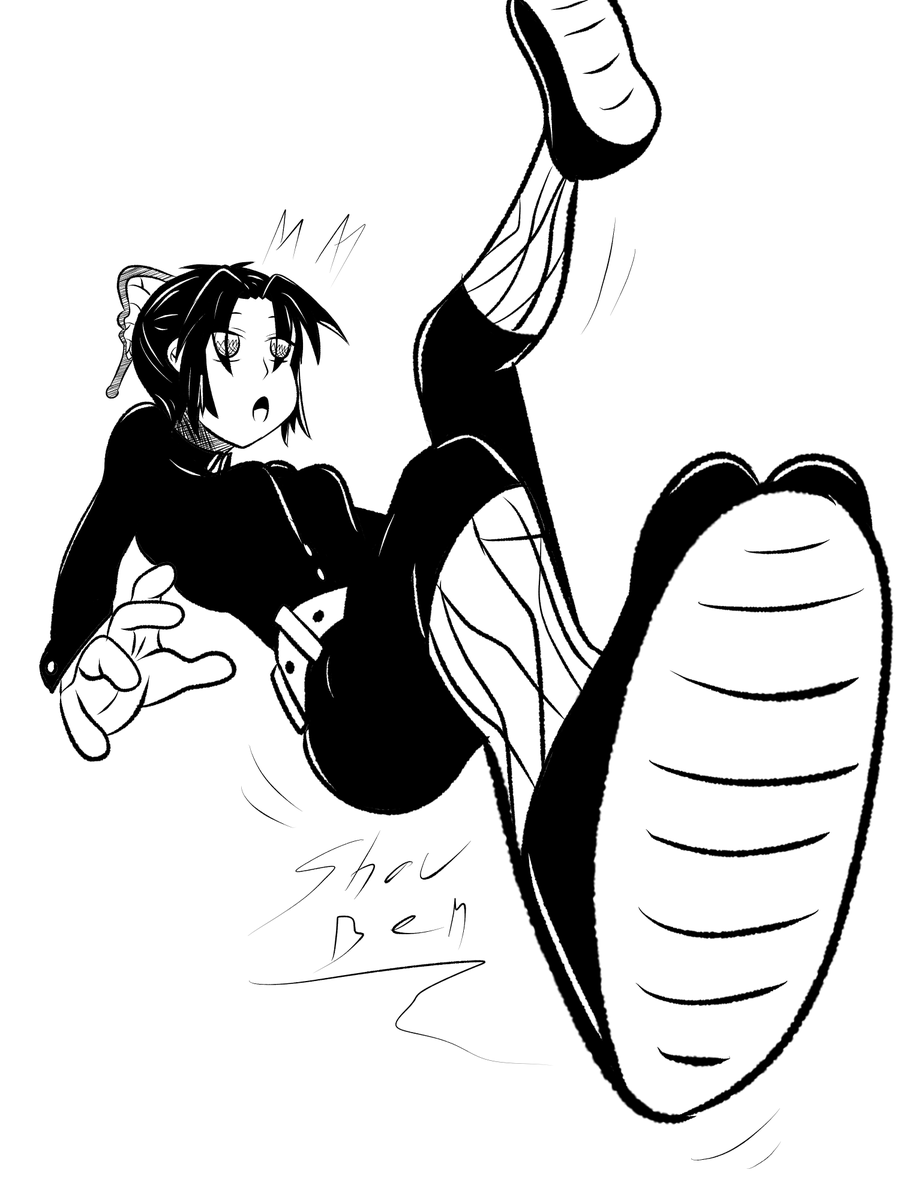 Shou_Ben's tweet photo. Bueno decidí entrarle al #inktober2025 este seria el del día de ayer, por que entre tarde, espero poder terminar el de hoy también, pero en din una Shinobu que se resbalo inocentemente

#kimetsunoyaiba #shinobukochou #anime #fanarts https://t.co/sTMsAHgKIO