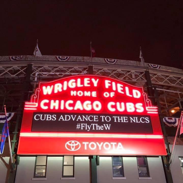 ohiowolfpack's tweet photo. Let’s go @Cubs 
Win it for @CharlieKirk0925 https://t.co/aqTSusLngH