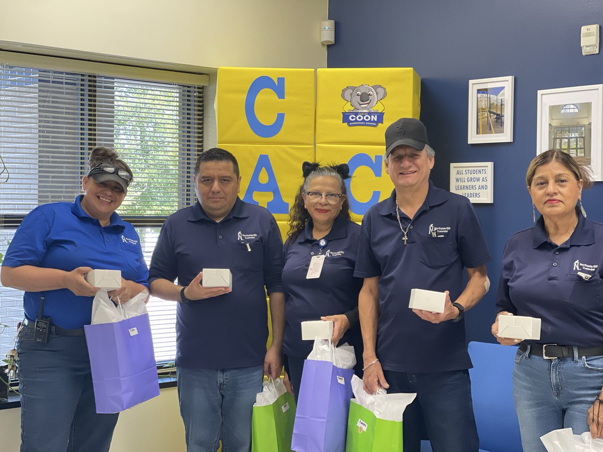 eDeLeon_Garcia's tweet image. Happy Custodian Appreciation Day!  To our amazing custodial staff—thank you for keeping our school clean, safe, and welcoming every single day. You are so important to us. We appreciate you! 💙 #unstoppable 🐨@NISDCarlosCoon @LundquistJess