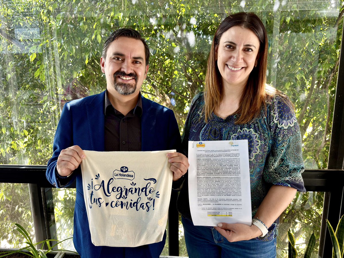 ORGAEPSI's tweet photo. Celebramos la firma de una importante alianza con La Holandesa 🧀🐄💙

A través de este convenio, llevaremos asistencia en Salud Mental a todo el equipo de la empresa. El acuerdo fue ratificado por nuestro Presidente, Dr. Iván Villarreal🧠🙌🏻 https://t.co/lgNMoZLFQ6