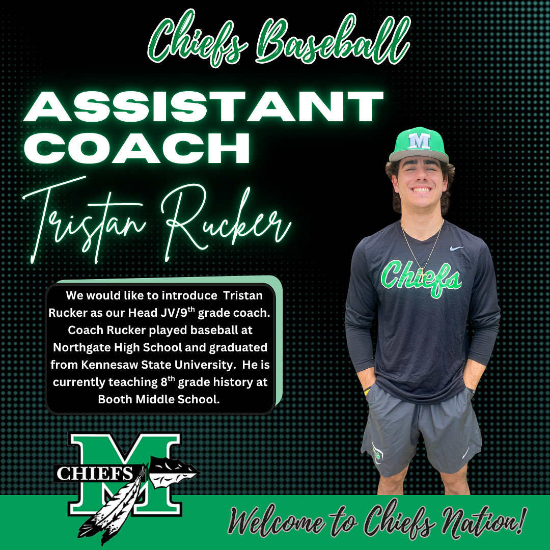 Chiefs Baseball would like to introduce you to Tristan Rucker. Coach Rucker will take the helm as our JV/9th grade Head Coach!
Welcome to McIntosh High School!!