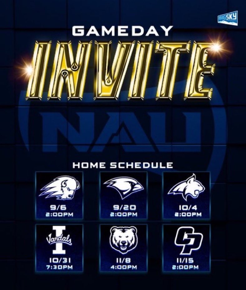 Logan8Ebnet's tweet image. Excited to visit @NAU_Football play against Montana State this Saturday Oct. 4th. Looking forward to learning more about Lumberjack football! @TimRoschmann @coachpjlondon @Coach_TUI @Coachbwright4 @CoachB_Larson