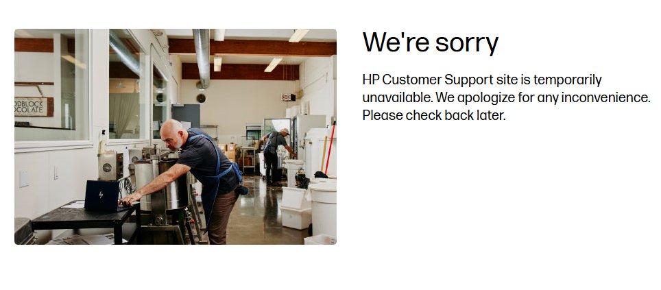 SDGIS's tweet photo. @HP I need you to get back to me. Your website is not useful. https://t.co/uUNy1Zd0v6