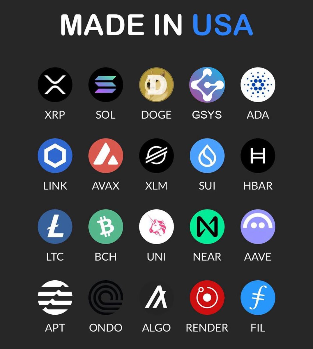 Las criptomonedas creadas en EE. UU. están a punto de explotar, ya que se han desarrollado bajo un estricto marco legal que brinda seguridad y protección a los proyectos y a sus inversores.
 ¡Por supuesto, $GSYS está ahí!
<a href="/GenesysChain/">Genesys Network (Mainnet is live) Blue20</a> 
$GSYS
