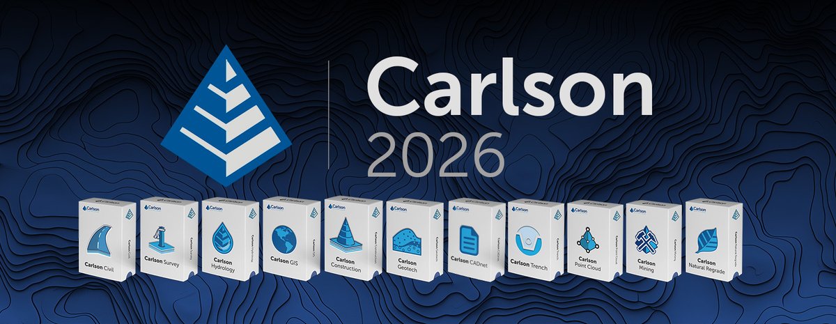 IntelliCAD's tweet image. Carlson Software released Carlson 2026, built on IntelliCAD 13.1, with performance gains and new features for surveying, civil, mining, and GIS—showing how ITC members leverage IntelliCAD to deliver powerful industry solutions.

Learn More hubs.li/Q03M13k40

#IntelliCAD