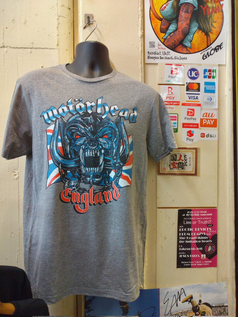 GMotomachi's tweet photo. ♠50th Anniversary♠
#MOTORHEAD, #正規品,
🇬🇧Union Jack by #AMERICANCLASSICS, #オフィシャル, #公式, #ライセンス, #神戸, #三宮高架下, #ピアザ神戸, #ロックTシャツ, #バンドTシャツ, #メタルTシャツ, | #MOTOMACHIGLOBE三宮( #元町GLOBE三宮)
⬇⬇⬇⬇⬇⬇ https://t.co/RDzdgy9fXK https://t.co/lv5SkLNuX4