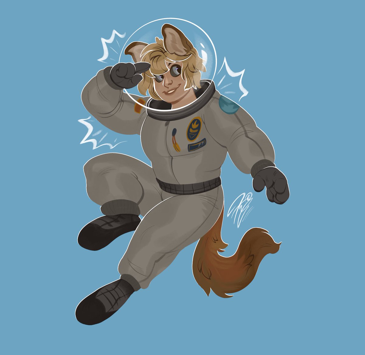 A trio of space werewoof gals for <a href="/f3nghuang/">Austin Zheng</a> ! ✨