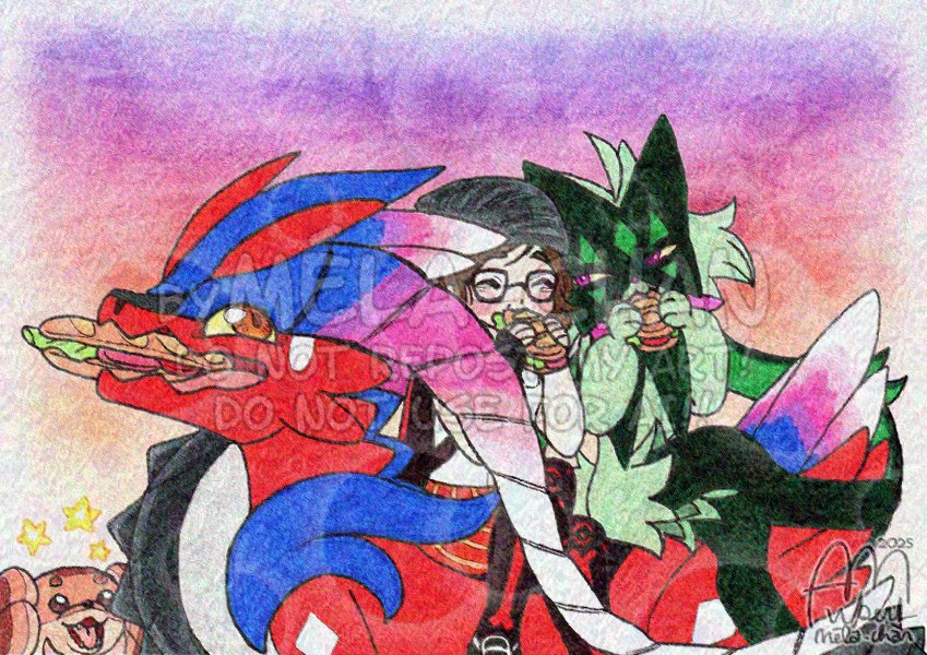 pan_da_ma_ni_ac's tweet image. #PokétoberTrash2025

Day 08 : #Paldea

Les sandwichs sont cheums, mais bon dieu que ça rapporte des shinys. (248 pour ma part XD)

#pokemon #inktober #inktober2025 #poketober #poketober2025 #PokemonScarletViolet #koraidon #meowscarada #dachsbun #ポケモン #ポケットモンスター