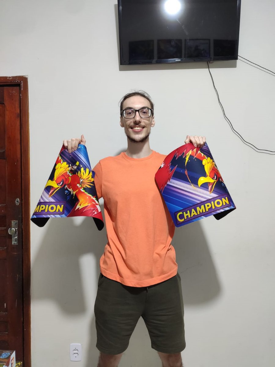 RechTCG's tweet image. Segundo cup da temporada, segunda vitória!
Joguei de Dog Box, com a mesma lista do outro Cup.

Swiss Phase
WW Draga Dusk
WW Joltik Gholdengo
LWT Joltik Box
LL Garde Jelli
WLW Gholdengo

Top Cut
LWW Zard Dusk
WW Garde Jelli