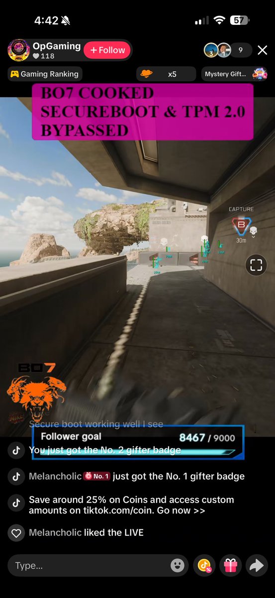 Suffolk_I87's tweet photo. @CODUpdates @ModernWarzone Dude live streaming on TikTok 😭😭😭😭 https://t.co/5pkx0Iav4s