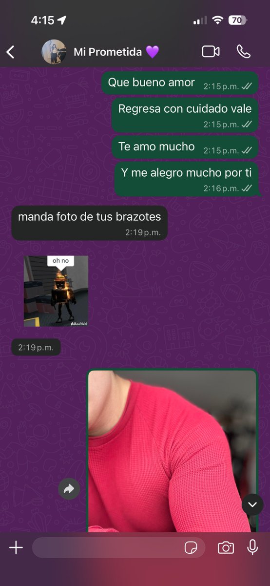 Mi novia chuleandome 💜