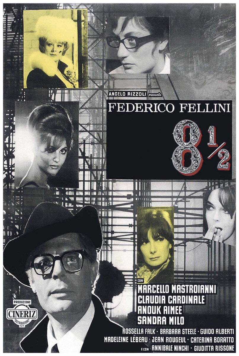 Lazlos_Martini's tweet image. 6月に逝去したアヌーク・エイメ。モニカ・ヴィッティと共に大好きな昔の映画の女優さん。ダバダバダ🎶の「男と女」等のフェミニンな女神ですが、フェリーニの「8 1/2」でだけはショート・ヘアに眼鏡❕素敵過ぎる✨。格好良いポスター。
#アヌーク・エーメ #アヌークエーメ #AnoukAimée #EightAndAHalf