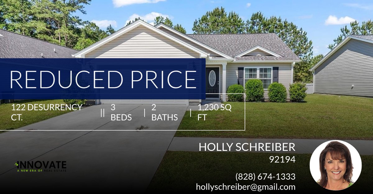MoveMyrtleBeach's tweet image. 📍 Reduced Price 📍 This recently reduced home at 122 Desurrency Ct. in Georgetown won't last long, so, don't wait to set up a showing! Reach out here or at (828) 674-1333 for more information! homeforsale.at/122_DESURRENCY…