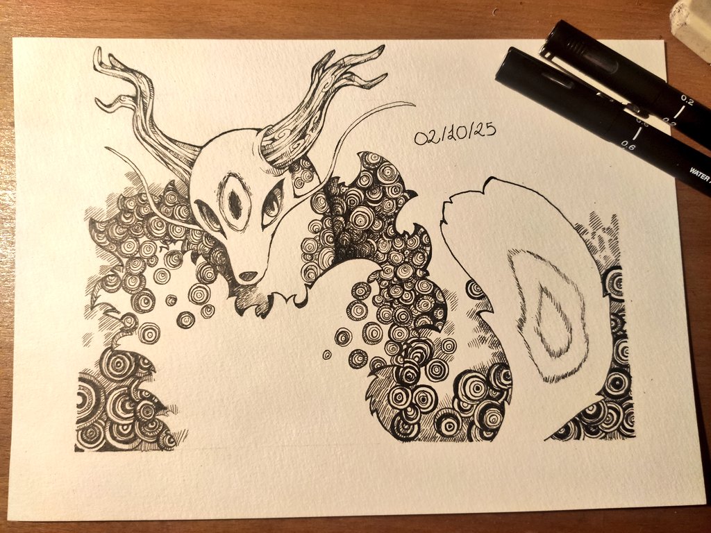 20 minutes de retard pour le 2eme jour du #doftober !!! 

#inktober #ankama #elante