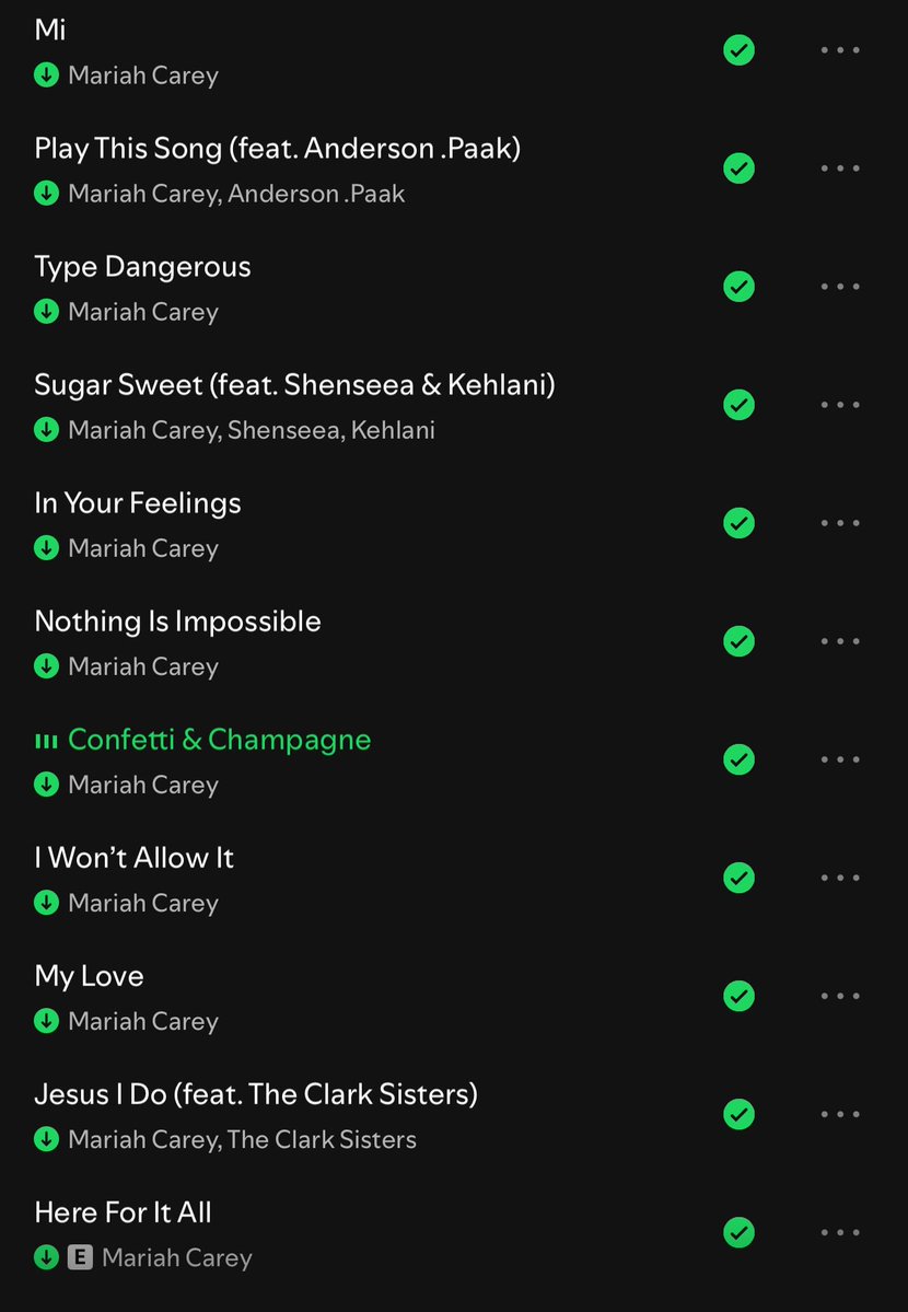 This eleven track run &gt;