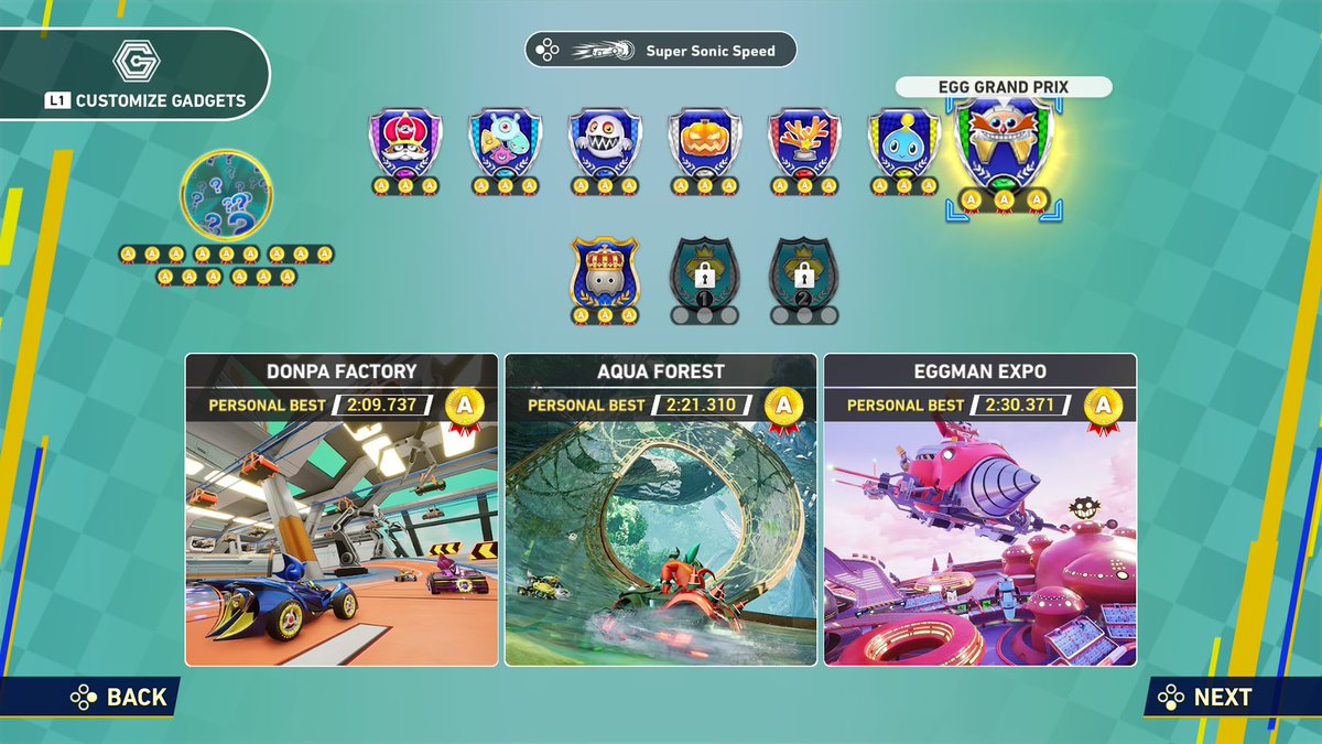ItsKevsterr's tweet photo. Took many attempts but managed to get A-Rank for all courses!
#SonicRacingCrossWorlds
 #ソニックレーシングCW https://t.co/RguNO9cDWF