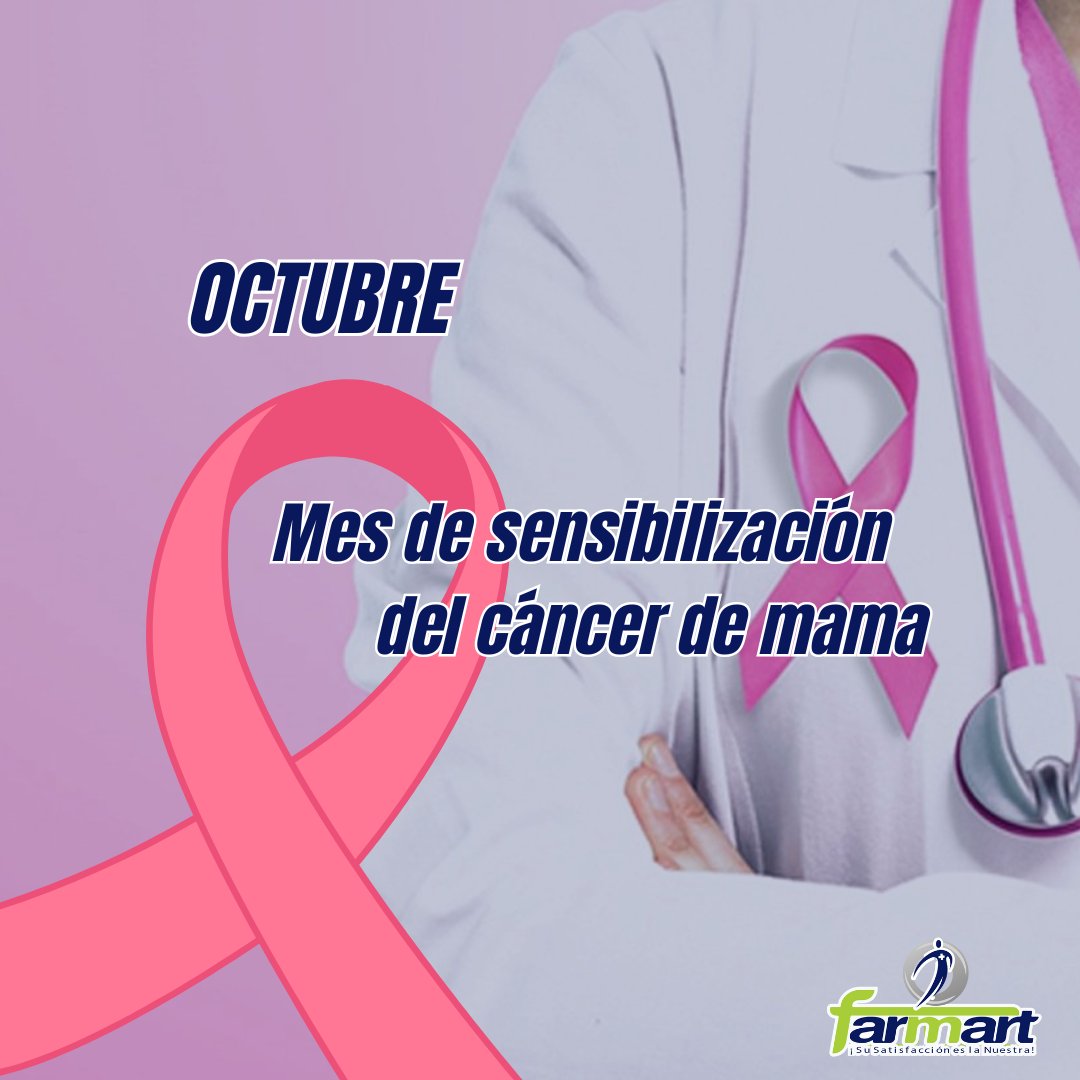 CFarmart42246's tweet photo. A nivel mundial, el mes de octubre se considera como el mes rosa porque es dedicado a crear conciencia y sensibilización sobre el Cáncer de Mama, tipo de cáncer más común y principal causa de mortalidad en mujeres de todo el mundo.

#cáncerdemama #Salud #farmart https://t.co/0tJCeOkt6J
