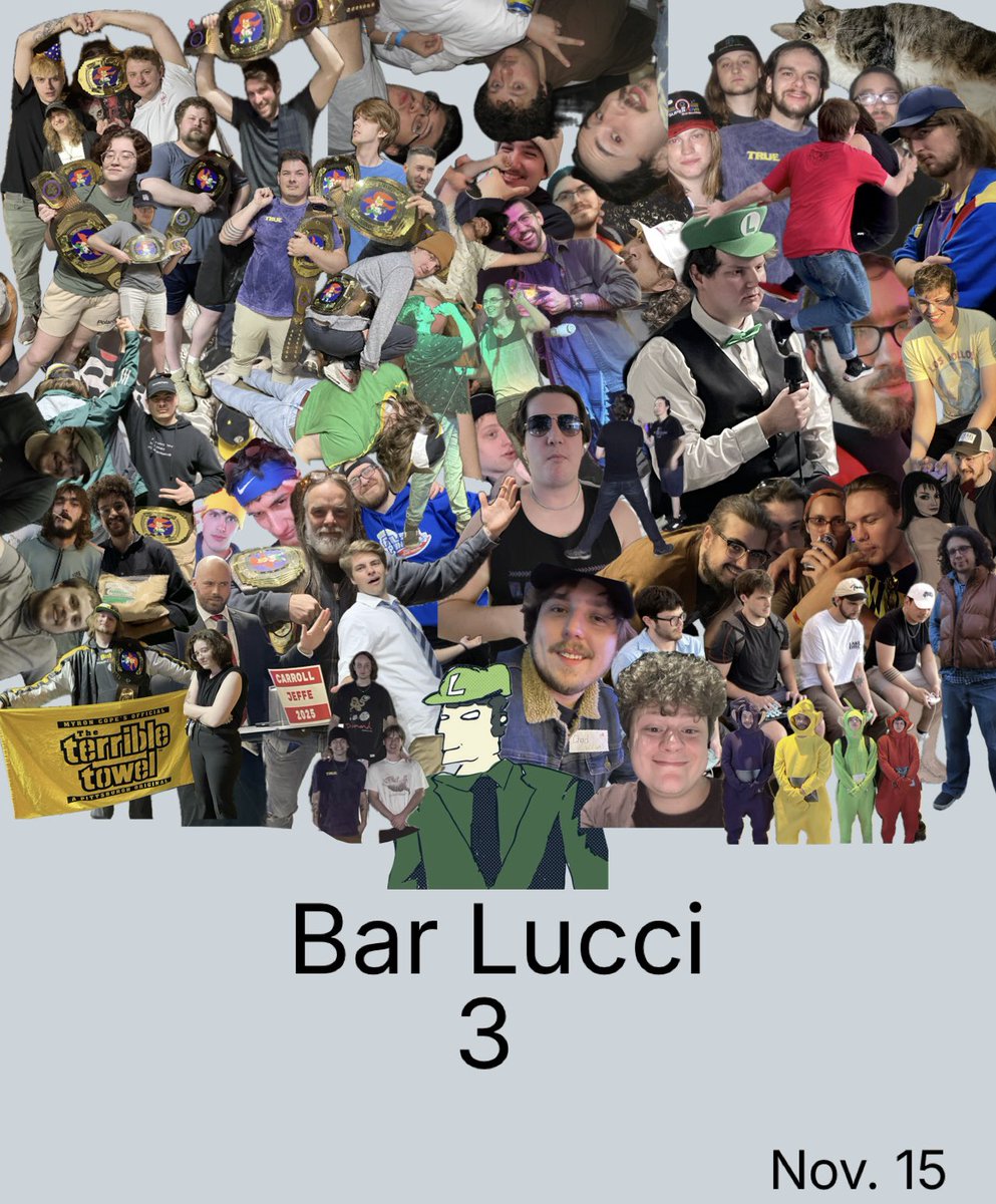 NOVEMBER 15th

Celebrate THREE YEARS of the Bar Lucci Tournament. Can you believe it?

STARTGG BELOW👇