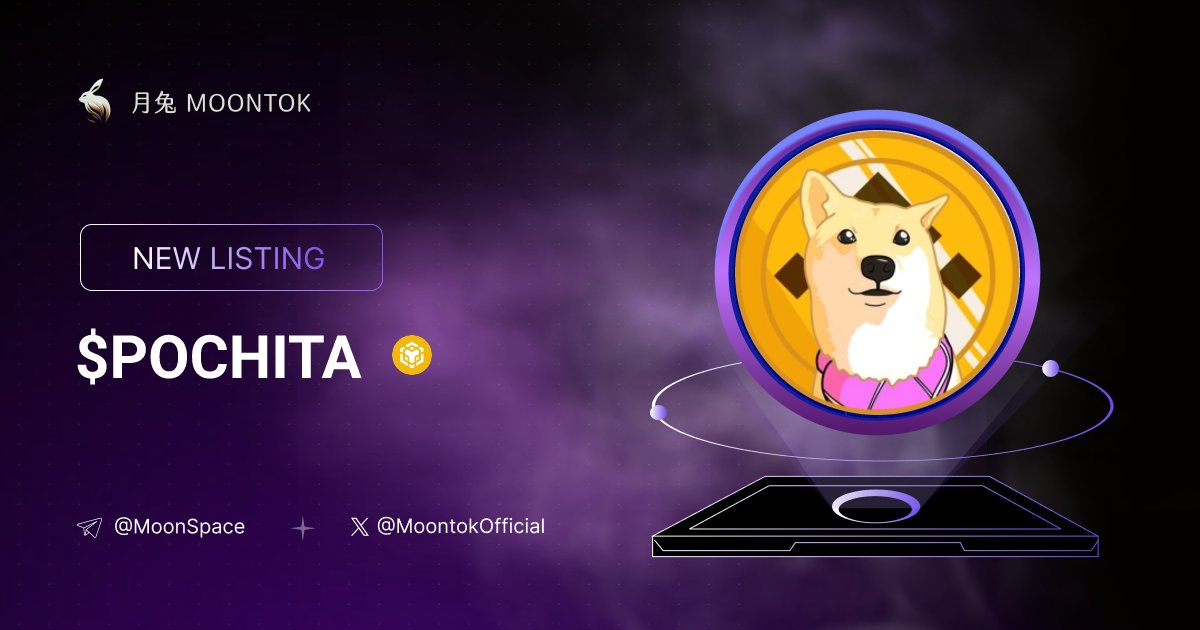 MoontokListing's tweet photo. ⚡ 月兔雷霆 - Moontok Xpress

Pochita ( $POCHITA )
https://t.co/eaSmbi203e

0x0df2B0118dA101Af987175f9FC41B086fc878413

LIQ: $11,971 | MC: $32,475

#altcoin #memecoins @Pochita_BNB @moontokofficial https://t.co/R5zhVetrO2