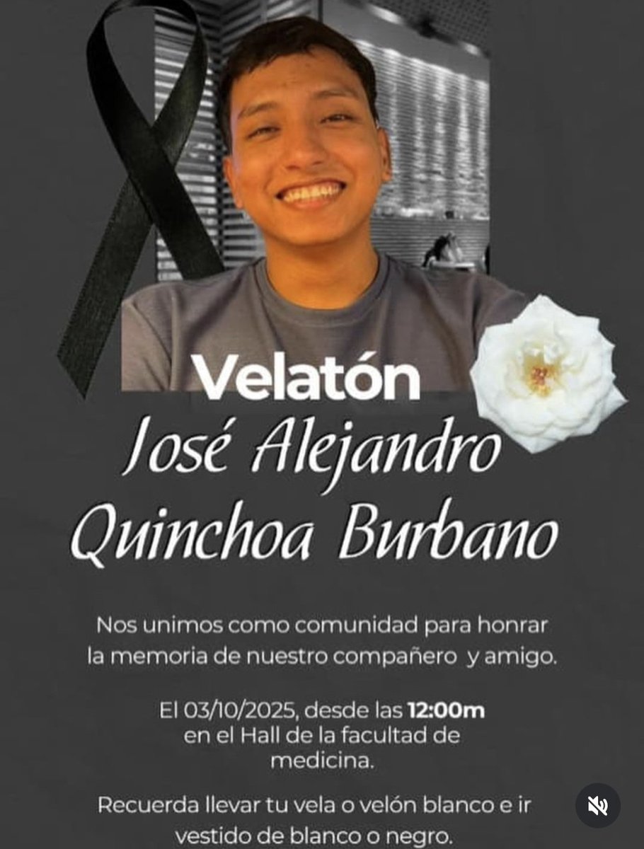 kellylovesbtss's tweet photo. Descansa en paz José Alejandro Quinchoa. Perdona a este sistema inhumano que no piensa en el bienestar ni en la salud de sus futuros médicos, de sus futuros profesionales. Perdónanos por no poder salvarte de la crueldad de un sistema que todos los días se olvida de la humanidad. https://t.co/xZis6trUnc