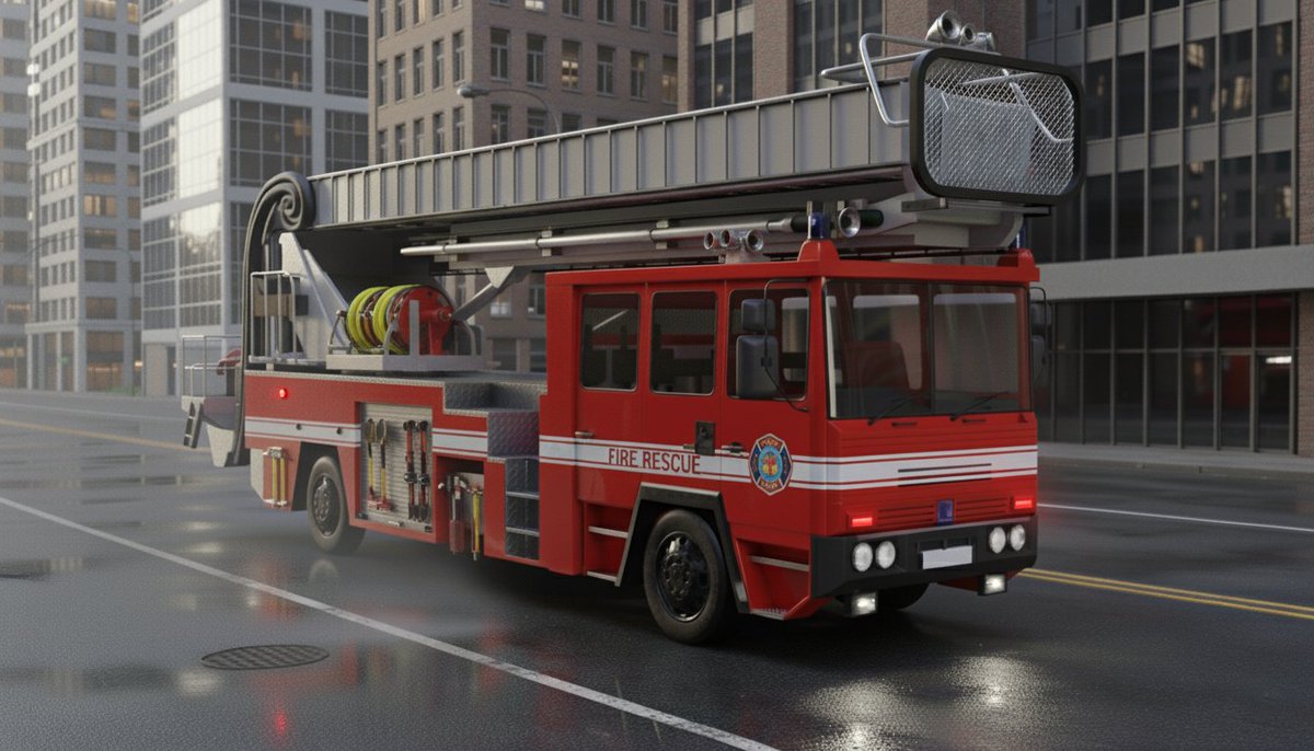 Achtw1's tweet photo. 🚒✨ Just finished my ladder fire truck model in 3D—detailed and ready to roll.

#VehicleDesign #3DVehicle #3DVisualization #3DArtistForHire #Freelance3D #Hire3DArtist https://t.co/FR5Dga2w91
