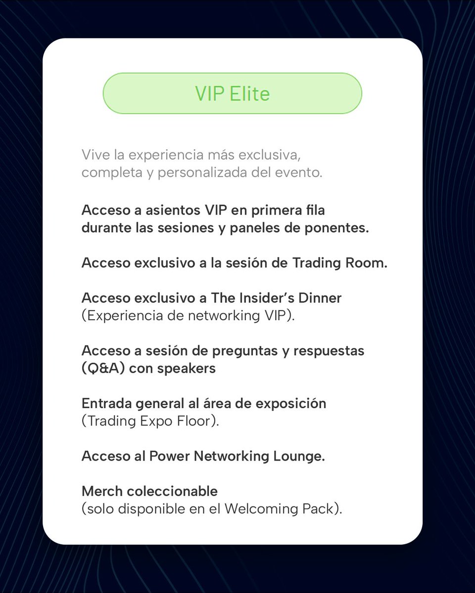 tradingdayconf's tweet image. La Trading Day Conference es un evento pensado para cualquier persona interesada en los mercados 📊

Hemos diseñado tres experiencias únicas a la medida de tus objetivos 🎯

Conoce más detalles 👇🏻👇🏻👇🏻