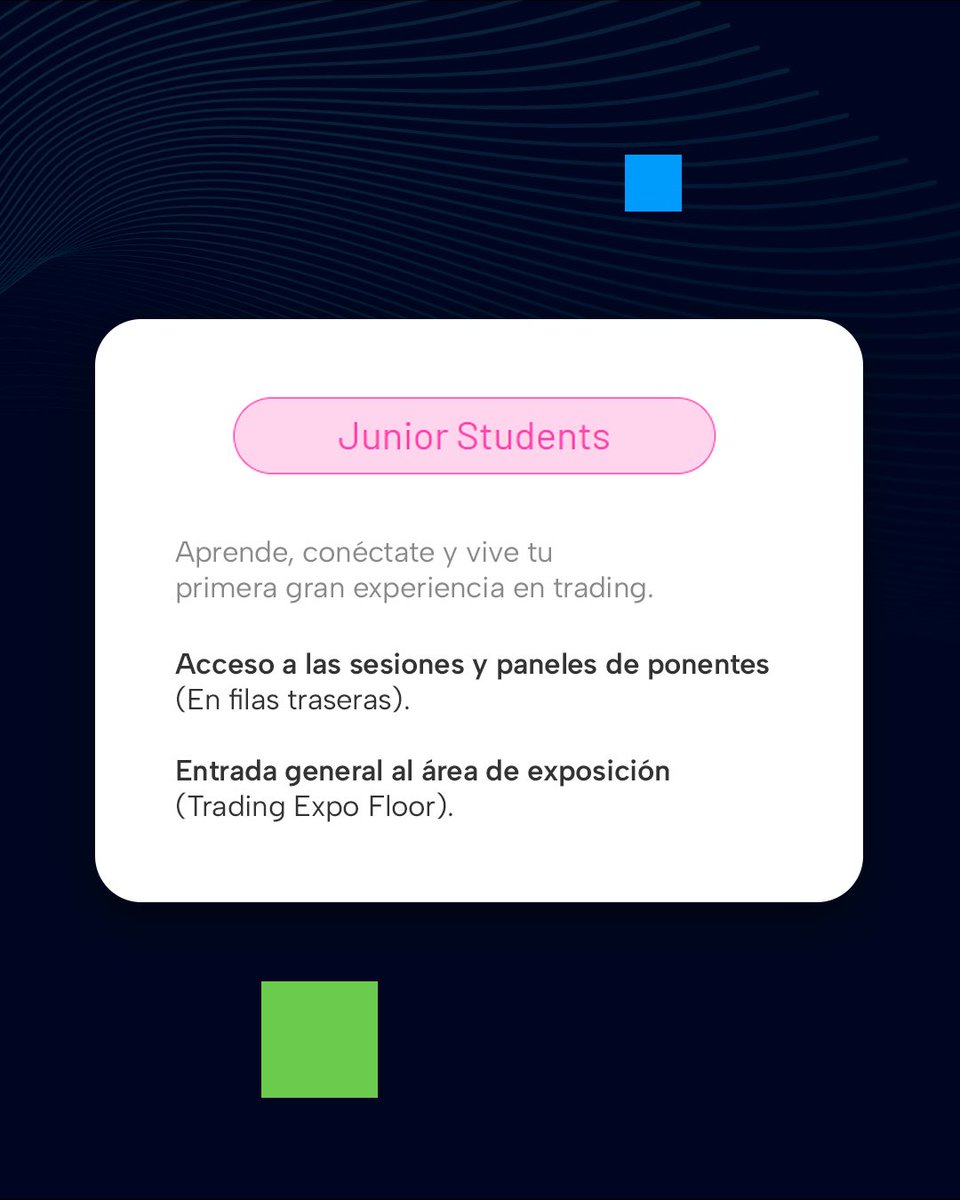 tradingdayconf's tweet image. La Trading Day Conference es un evento pensado para cualquier persona interesada en los mercados 📊

Hemos diseñado tres experiencias únicas a la medida de tus objetivos 🎯

Conoce más detalles 👇🏻👇🏻👇🏻