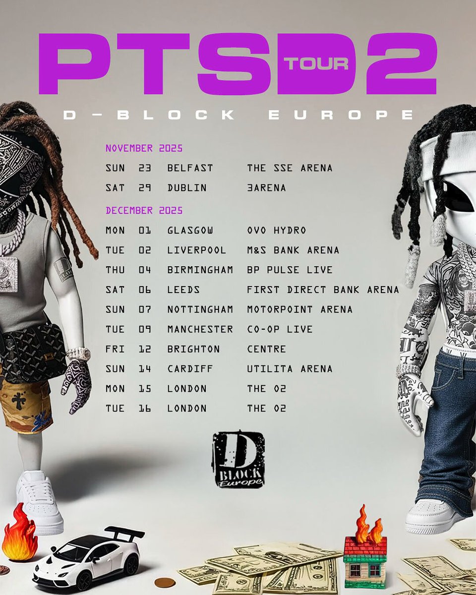 TrappedMagazine's tweet image. D Block Europe have announced PTSD 2
The Mixtape and Tour 🔥🔥