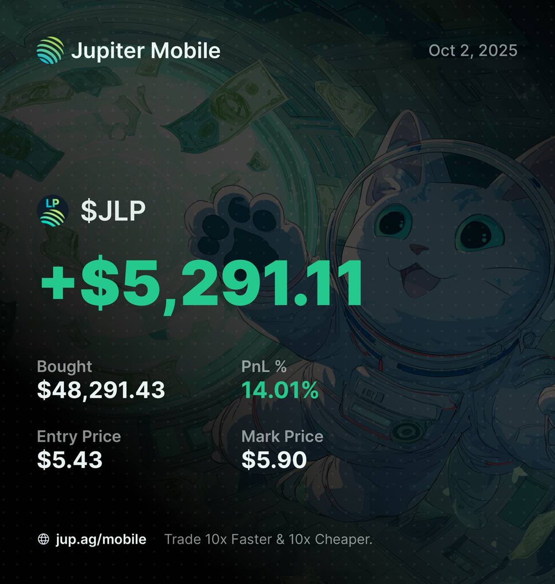 crystalxbtt's tweet image. HI🫵🏼 PLS LIKE MY PnL 🥹🥹

shooting my shot for @jup_mobile PnL contest to win 1000$…🐈‍⬛🪐

(help a girl out thank u)