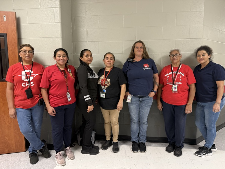 Thank you CHS Custodial Staff!! You make CHS look beautiful daily! Our campus is so clean, and we really appreciate all of your hard work!