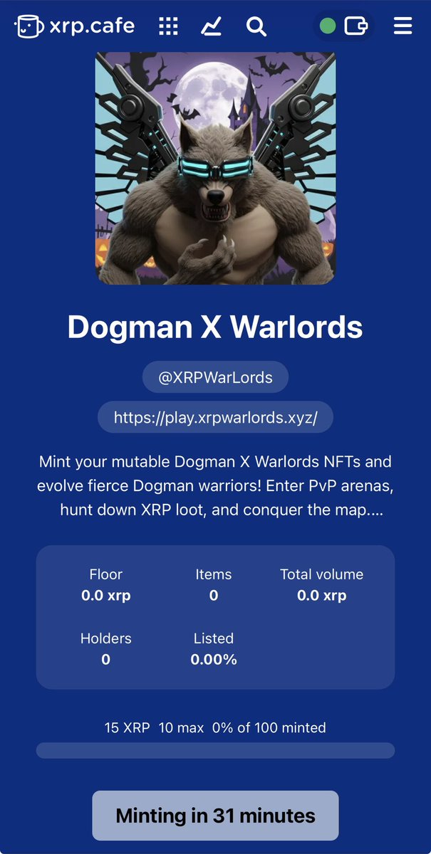 bassimonline's tweet photo. 🚨 DOGMAN X WARLORDS – WHITELIST MINT LIVE! 🚨

🔥 This round is ONLY for whitelisted warriors!
🐺 You can mint your Dogman X Warlords NFT right now before the public rush.

⏳ Public mint opens in 24 hours for everyone else…
💰 Price: 15 XRP
⚡ Supply: 100 only

Be first. Be fierce. Conquer the map. ⚔️

🔗 https://t.co/jiGJuhBW4g

#XRP #NFTDrop #DogmanXWarlords