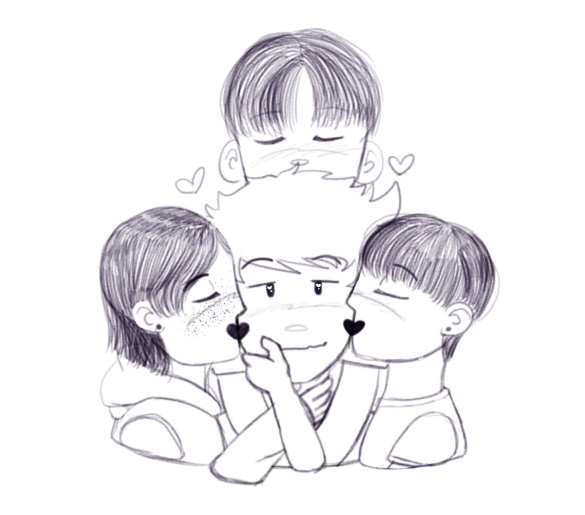 chemical_loser_'s tweet image. Here&apos;s some older art to feed you all while I try to lock in on school work :)
(first is gyeongmin, second is team thanos, third is smth i like to call polyteam which is the team thanos boys together)
#gyeongmin #teamthanos #sgtwt