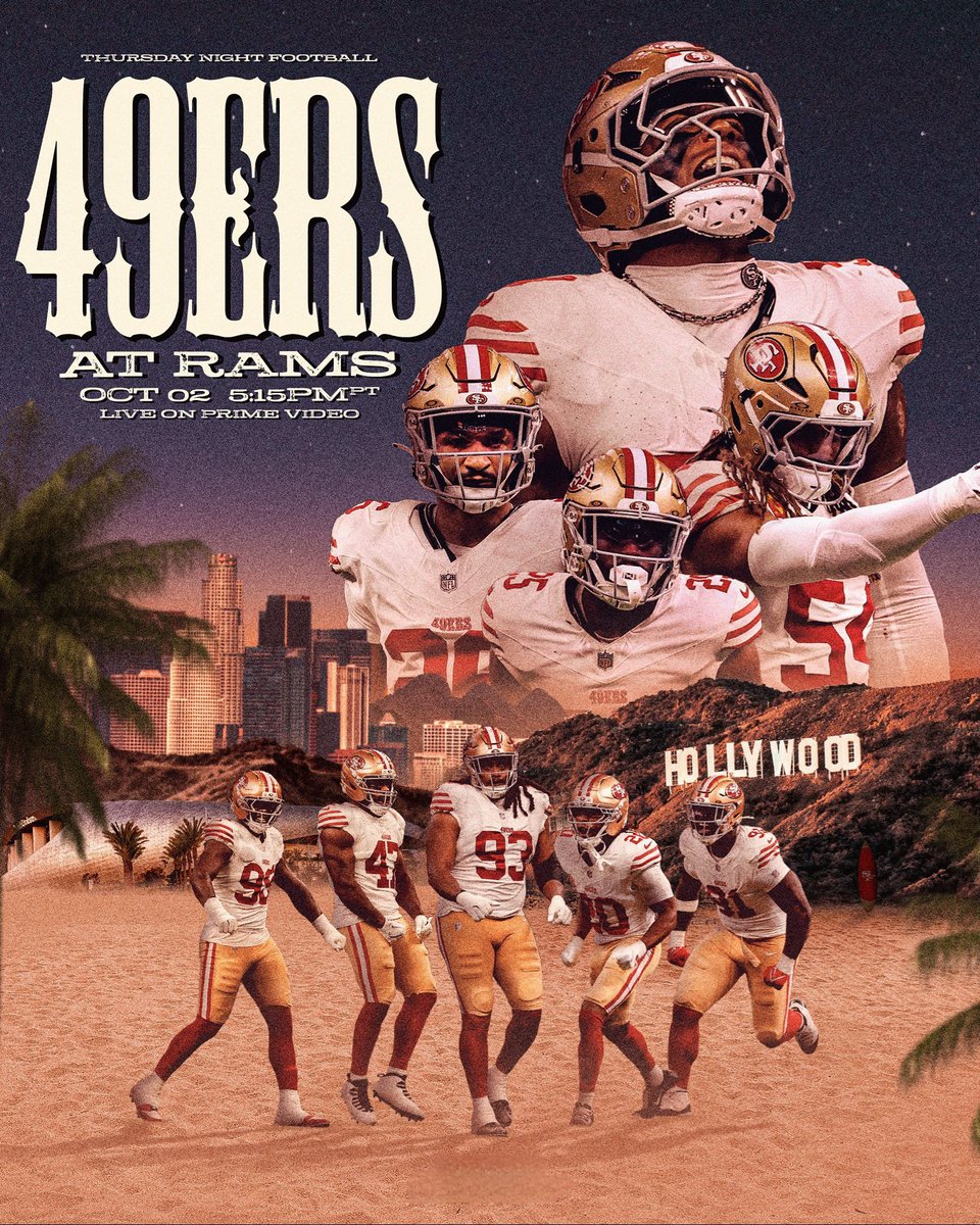 ¡Hoy es #DíaDePartido! 

¿Listos para el #TNF?

#49ers | #FTTB | #NFL