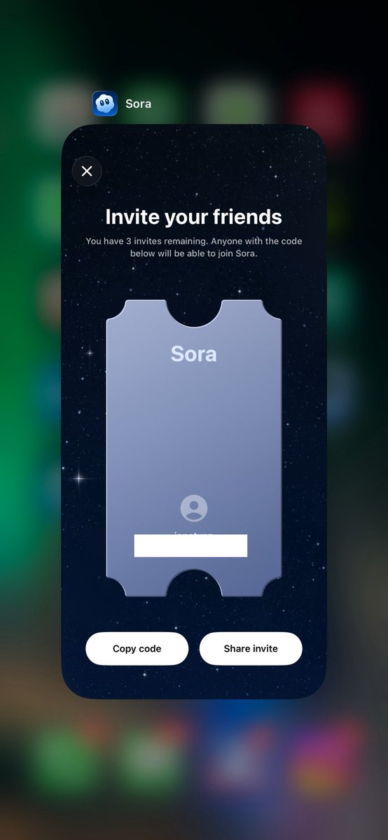 djjonathan777's tweet photo. Sora 2 Invite Code $20 only have 3 dm me https://t.co/Woe7WGwDz3