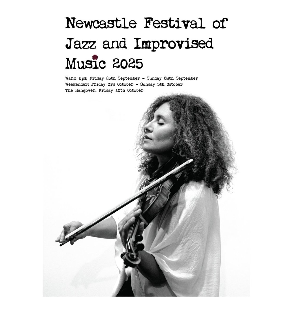 The Big Weekend for Newcastle Festival of Jazz and Improvised Music 2025 starts tomorrow at The Lit and Phil for 2 Days before we convene at The Globe on Sunday afternoon.

Download Full Schedule Here:
drive.google.com/file/d/1vUFRXx…

All Tickets Here:
seetickets.com/tour/jazz-nort…

#Jazz