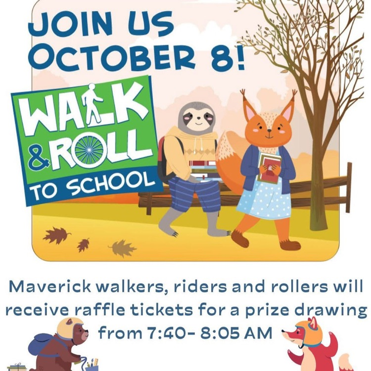 Join us on October 8th for Walk and Roll to School Day! Don't forget to wear your safety helmet if you plan to roll! 🚴‍♀️