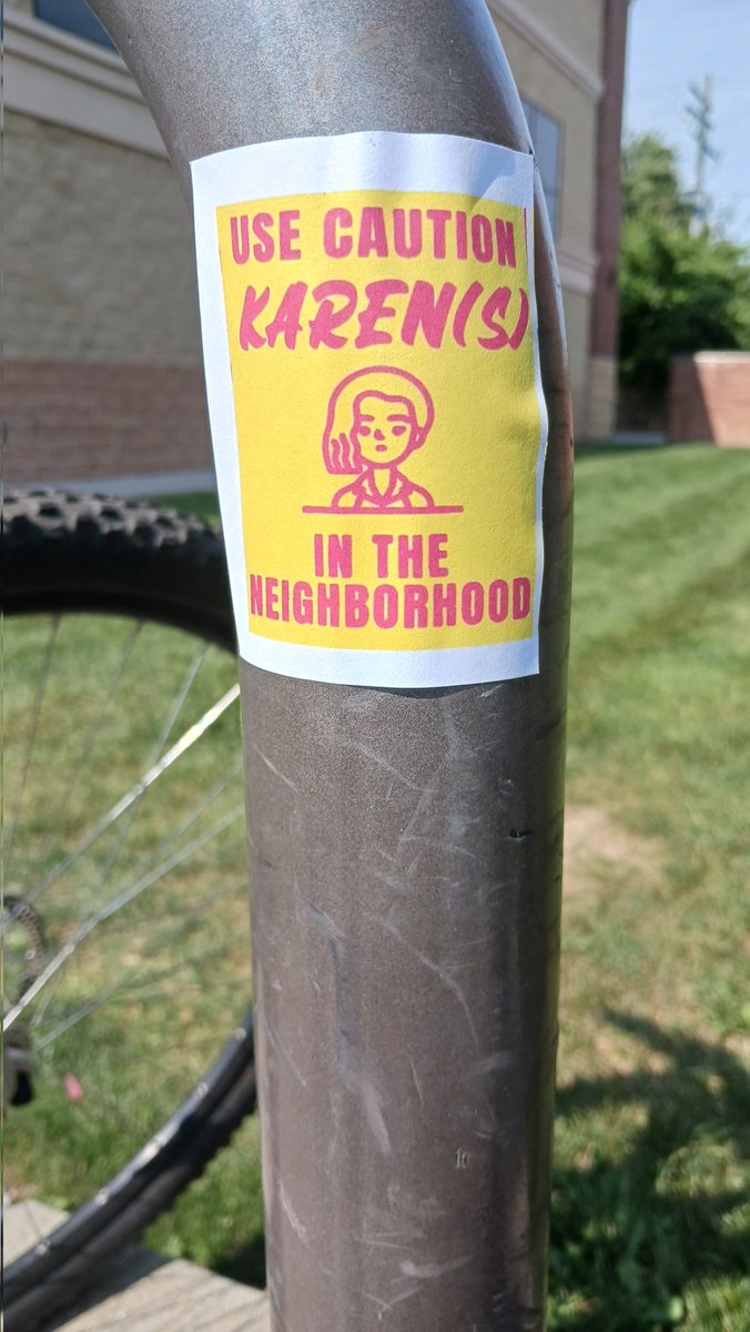 I found this at a bike rack omw home from work. I had to take a pic