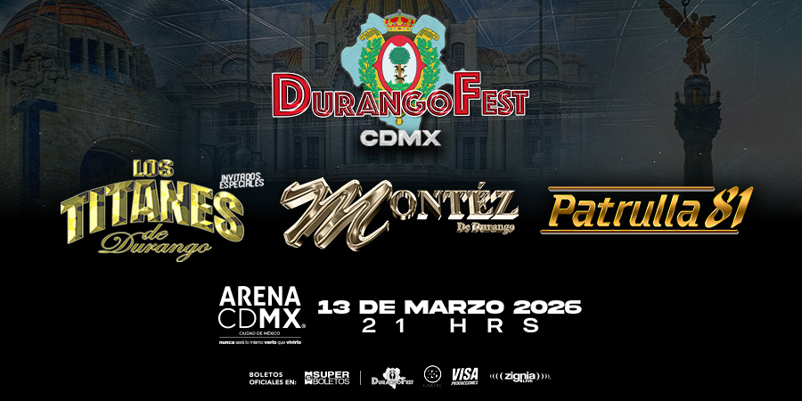 HOY arranca la venta de boletos para el DurangoFest 🦂🔥

¡Ve apartando tu lugar porque será un evento épico!

🎟 Boletos disponibles en taquillas y en: superboletos.com