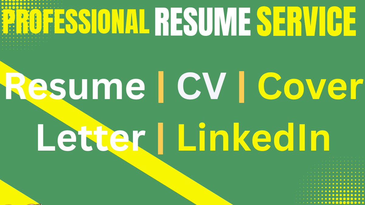 Ayofe0412's tweet image. I will do Professional Resume Writing, Executive ATS Resume, CV Writing, and LinkedIn Profile Optimization tailored to help you stand out and land interviews faster.
#ProfessionalResume #ATSCV #ResumeWriting #ExecutiveResume #CVWriting #LinkedInProfile #JobSearch #CareerGrowth