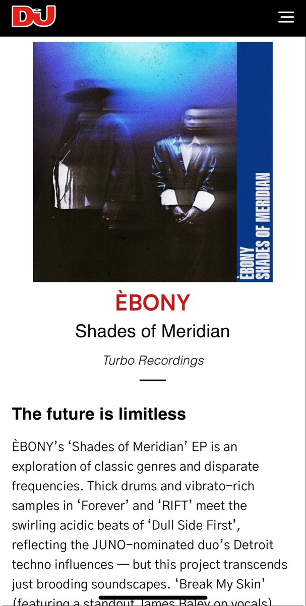 ÈBONY (@darknhard) on Twitter photo “The future is limitless” <a href="/DJmag/">DJ Mag</a> 
djmag.com/reviews/ebony-… “The future is limitless” <a href="/DJmag/">DJ Mag</a> 
djmag.com/reviews/ebony-…