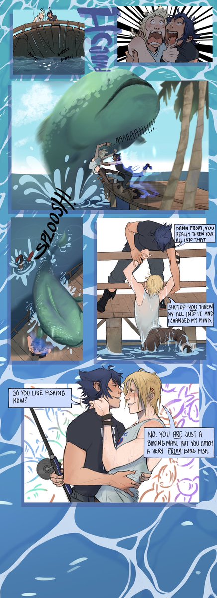 My 2nd gift for the Promptis gift exchange was for the wonderful <a href="/ClairCoult/">Mrs Flowerpot</a> ! I had so much fun making this for you, and even though it was only supposed to be one drawing it was totally worth it to let these boys take control and do a whole thing🤪 ao3 link below!