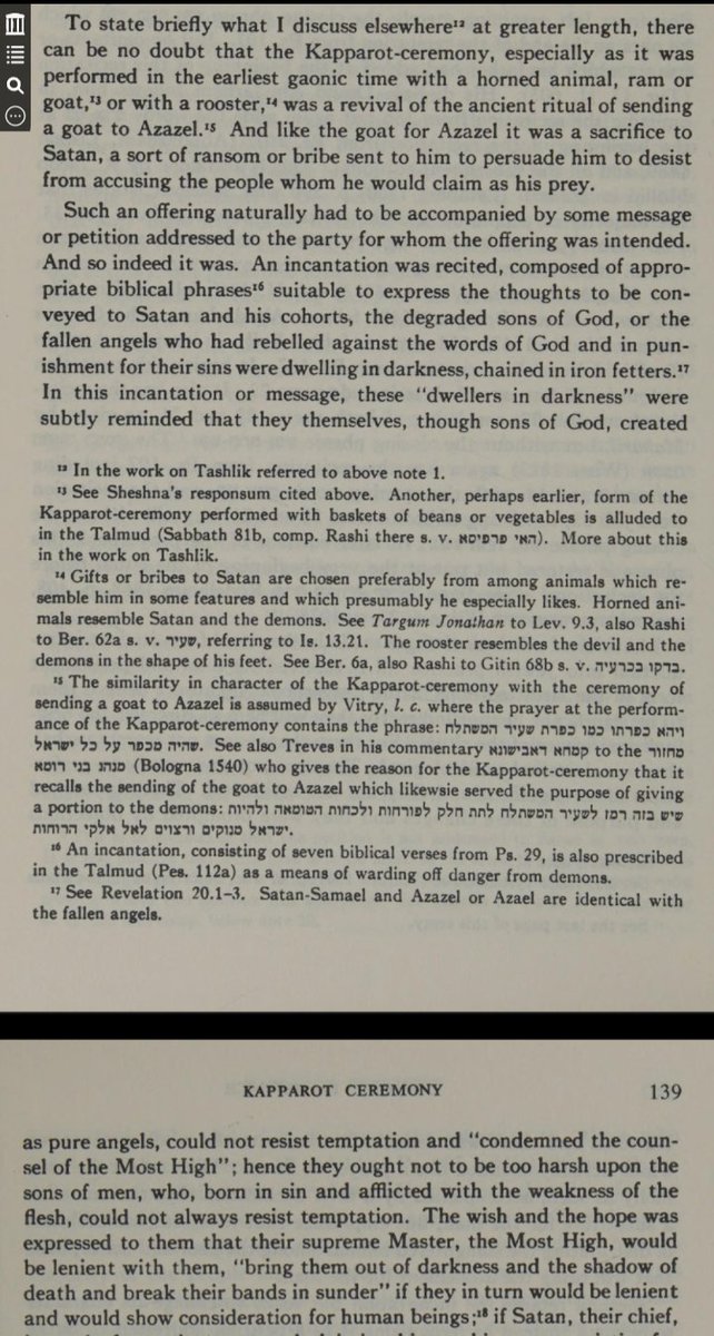 BenRodef's tweet photo. "Gifts or bribes to Satan are chosen preferably from among animals that resemble him in some features and which presumably he especially likes...Horned animals resemble Satan...The rooster resembles the devil and the demons in the shape of his feet."
https://t.co/ybbfb6YXHn https://t.co/4e1525XFgw