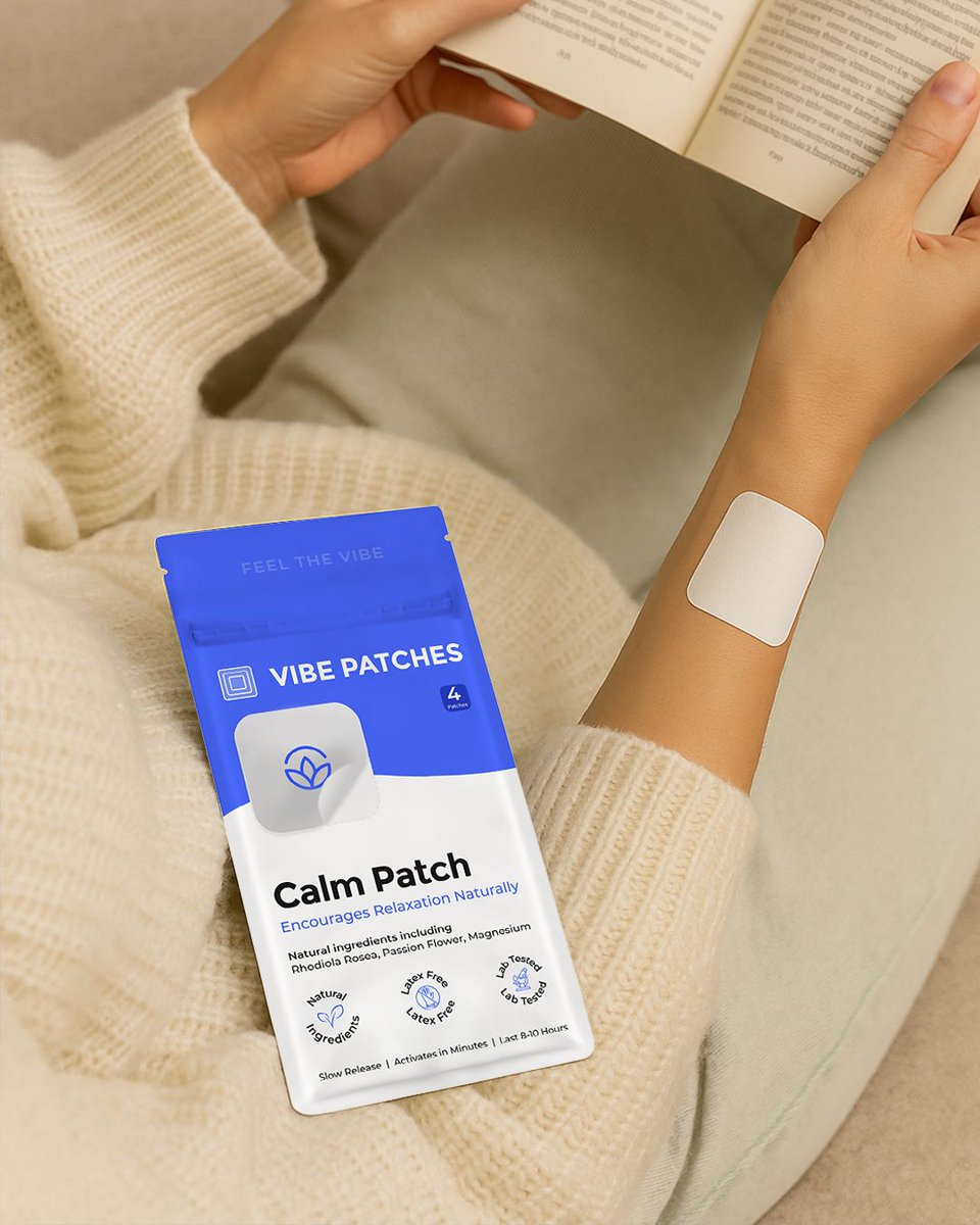 VibePatches's tweet image. ✨ Find your calm, naturally. ✨
Stressful day? Overthinking? The Calm Patch helps you slow it all down naturally.

🌿 Rhodiola → balance stress
🌸 Passion Flower → ease tension
✨ Magnesium → deep relaxation

Peel it. Stick it. Breathe.
#CalmPatch #VibePatches #FeelTheVibe