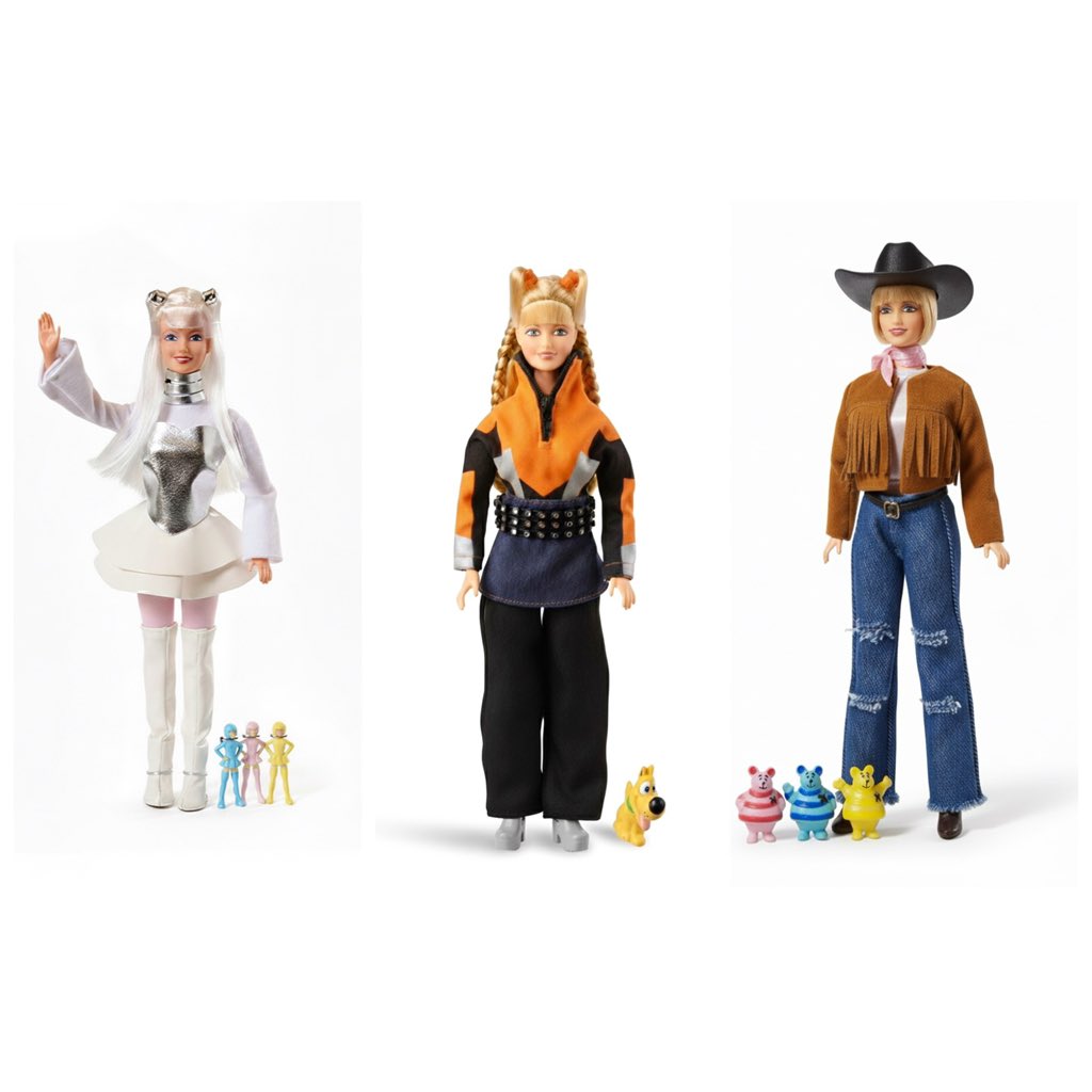 Essas são as bonecas oficias dos três primeiros 'Xuxa Só Para Baixinhos'. Qual delas é a mais bonita na sua opinião?  #Xuxa